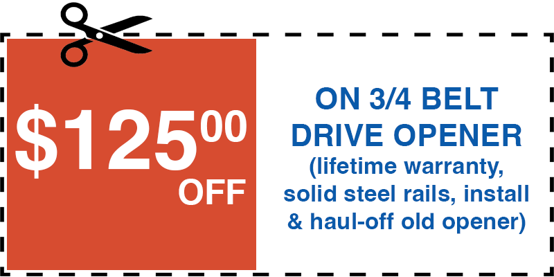 125 off garage door opener